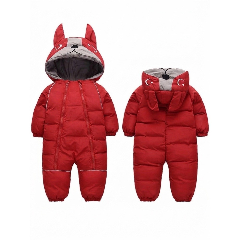 Mameluco Termico‎ Invierno Bebe Niños Talla 90 18-24 Meses Rojo